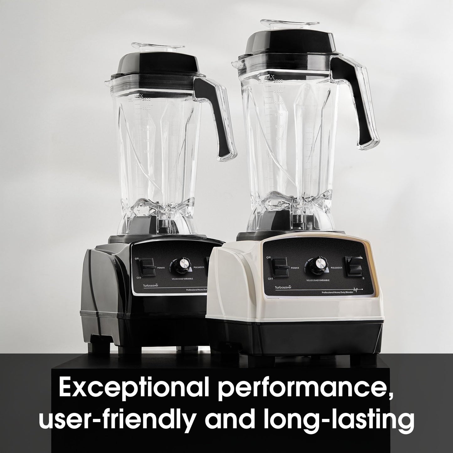 Turbosaver TB79 Professional Blender 1800W – 3.5HP, 35,000 RPM, Commercial Grade, Ice Crushing, 85 oz Tritan Jar