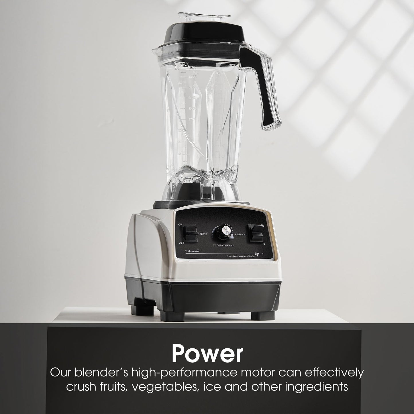 Turbosaver TB79 Professional Blender 1800W – 3.5HP, 35,000 RPM, Commercial Grade, Ice Crushing, 85 oz Tritan Jar